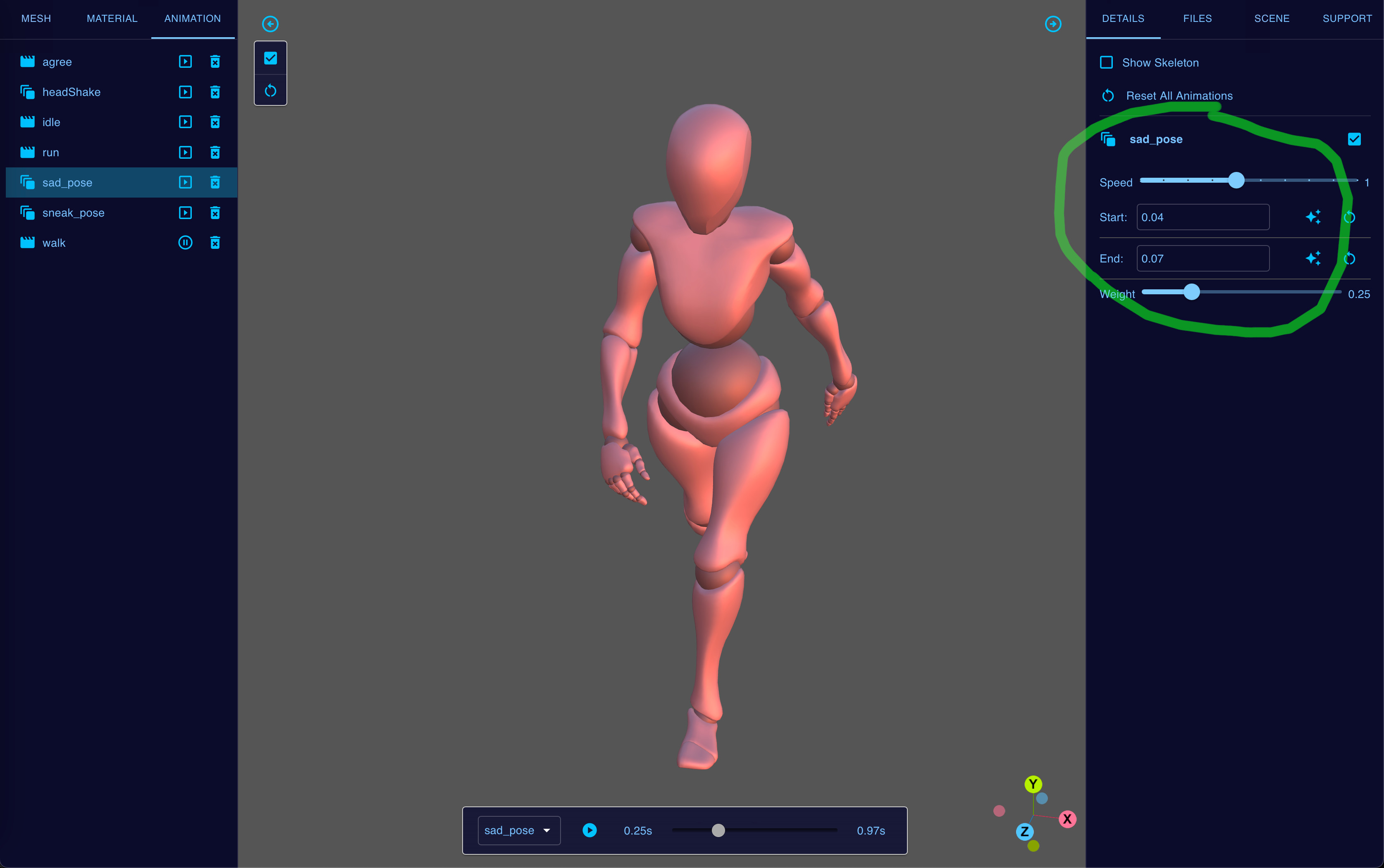 Animation controls